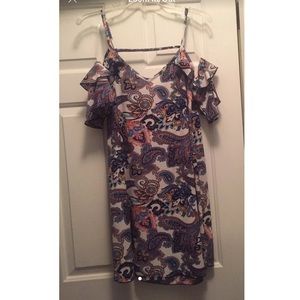 COPY - Size Medium paisley off the shoulder dress